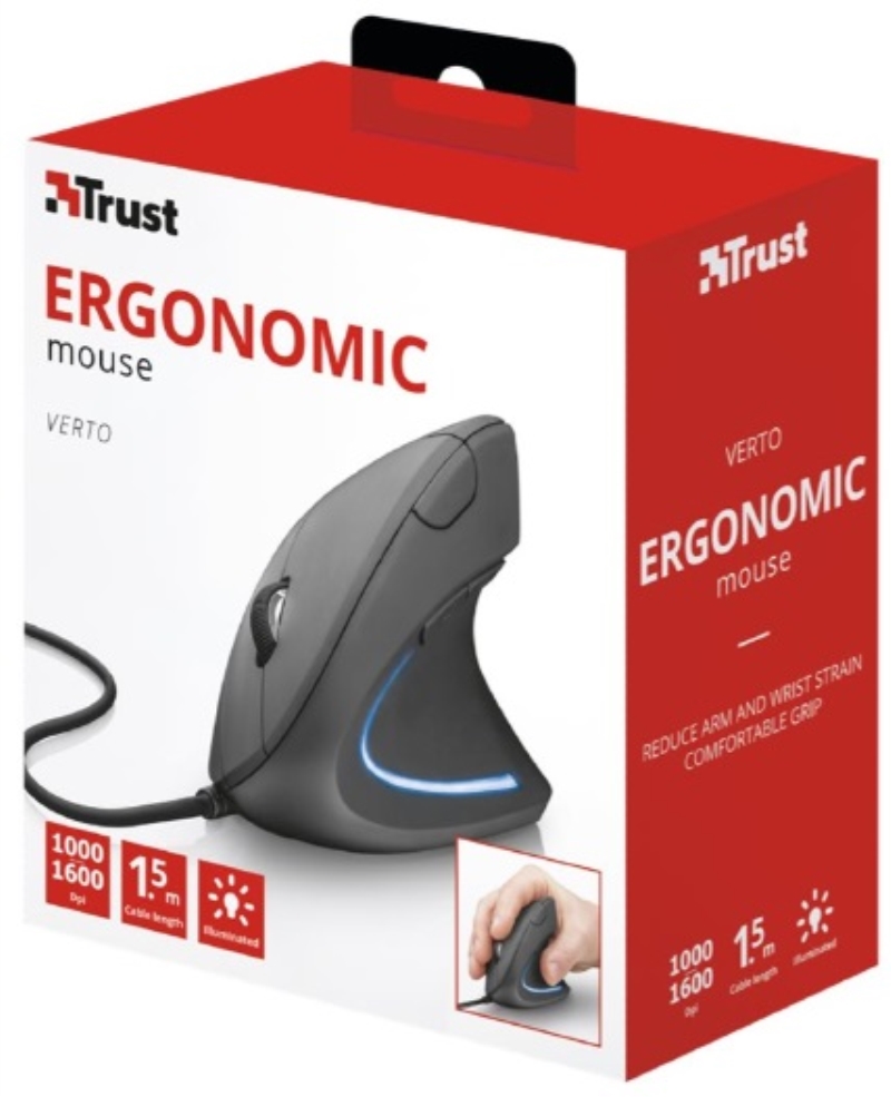 TRUST MOUSE TRUST VERTO ERGONOMICO